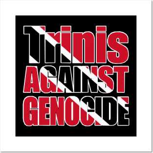 Trinis Against Genocide - Flag Colors - Front Posters and Art